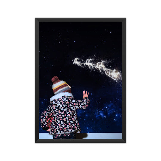 A Kid Waiting for Santa Poster