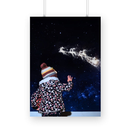 A Kid Waiting for Santa Poster