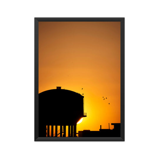 Sunset in Village Poster