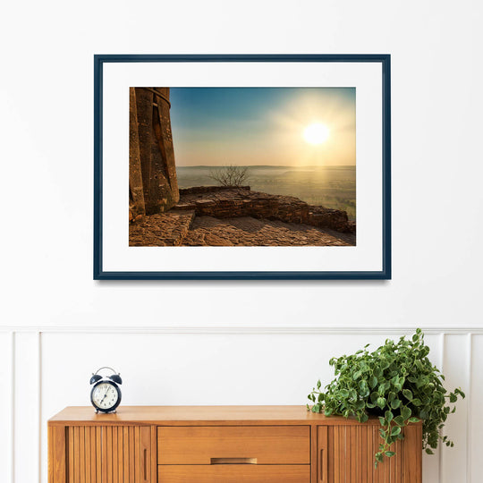 Scenic Sunrise From Chittaurgarh Fort Print