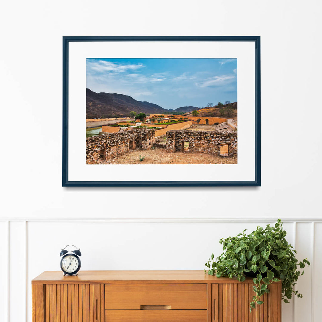 View from Amber Fort Print