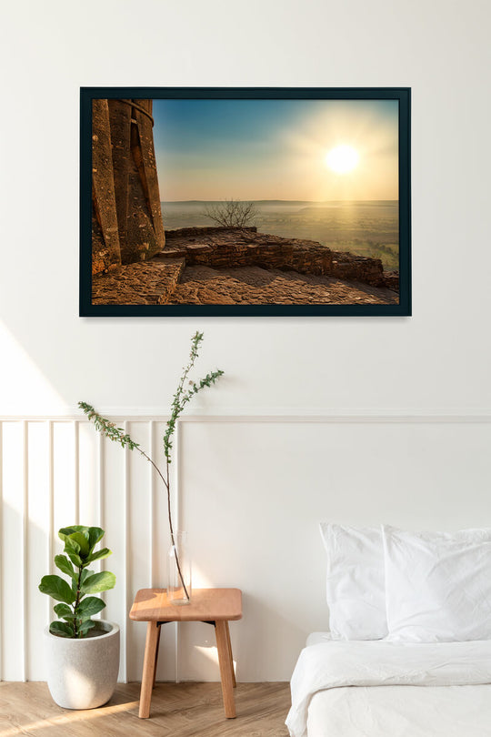 Scenic Sunrise From Chittaurgarh Fort Print