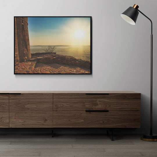 Scenic Sunrise From Chittaurgarh Fort Print