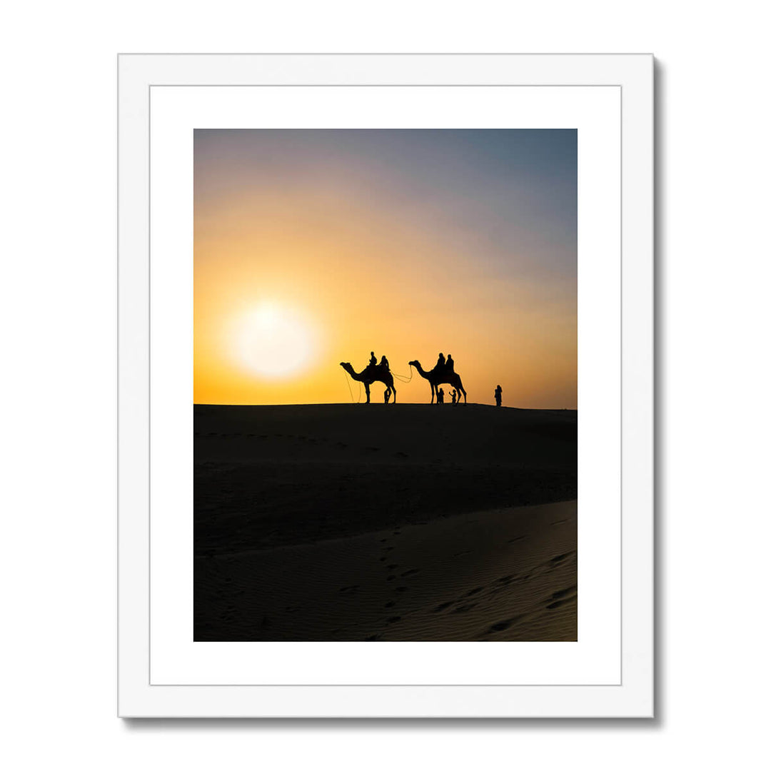 Stunning Sunset of Thar Desert in Jaisalmer Print