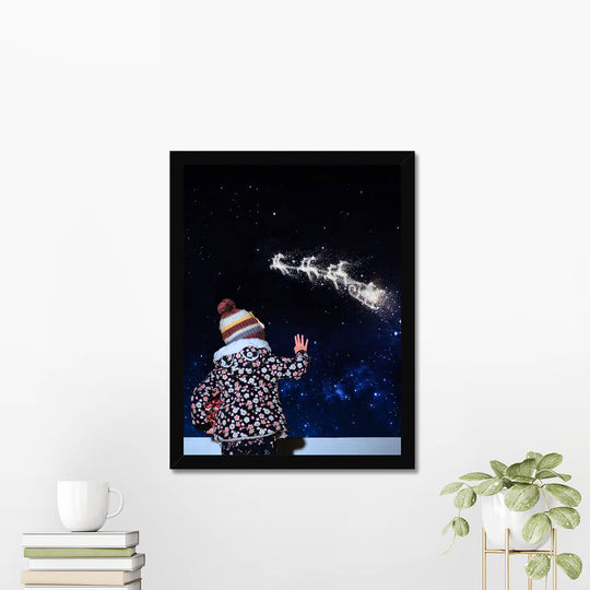 A Kid Waiting for Santa Poster