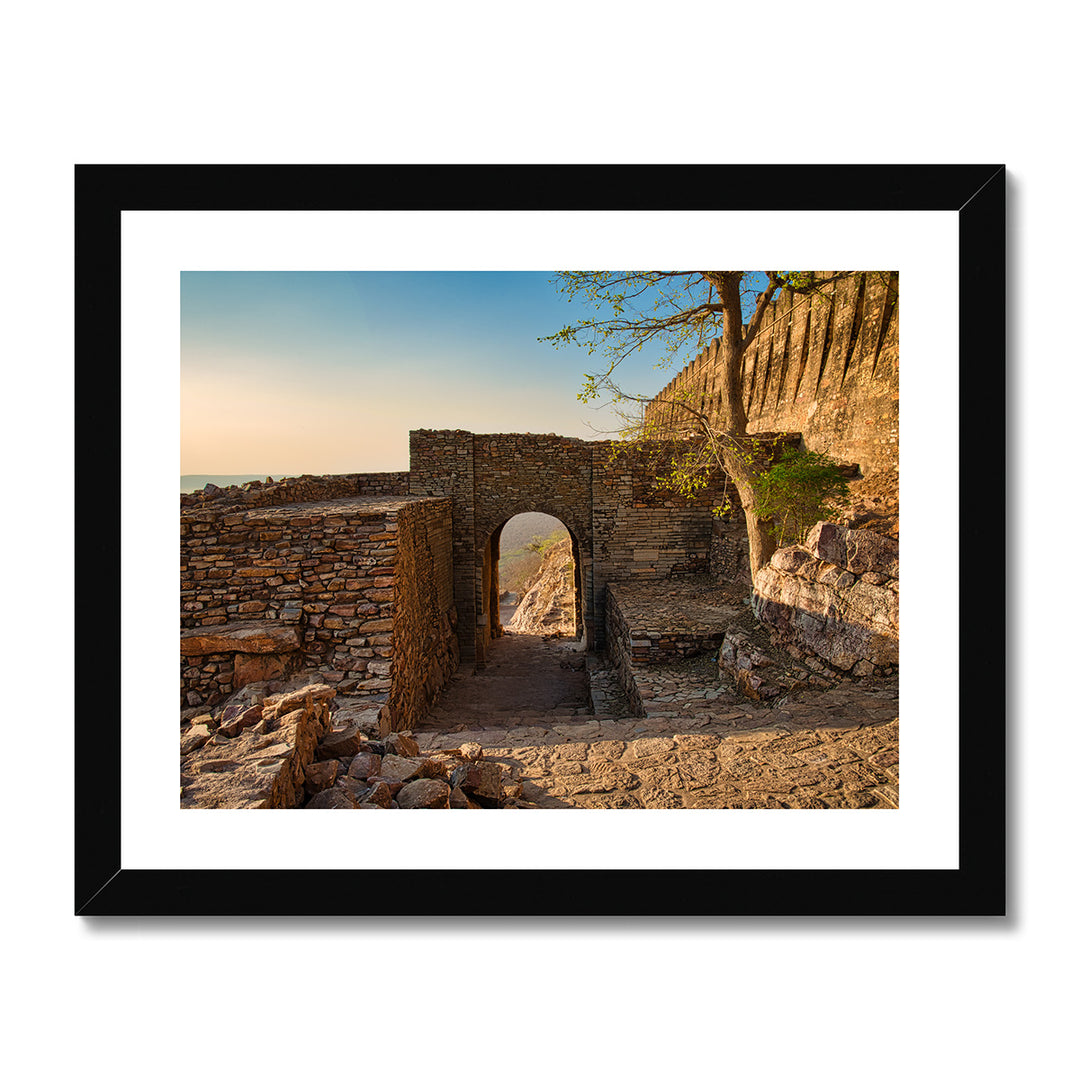 A Ruined Gate of Chittaurgarh Fort Print