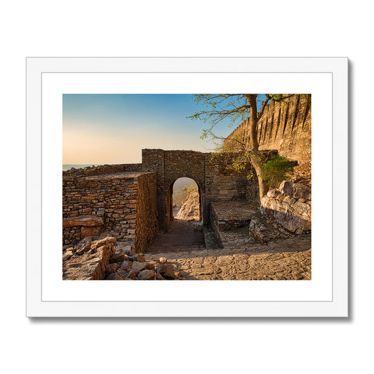 A Ruined Gate of Chittaurgarh Fort Print