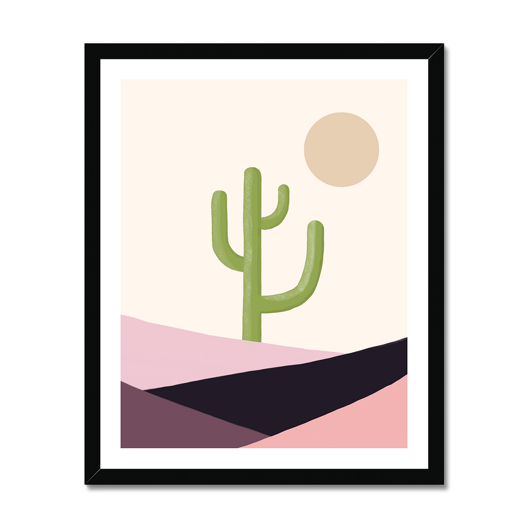 Cactus and Sun Print