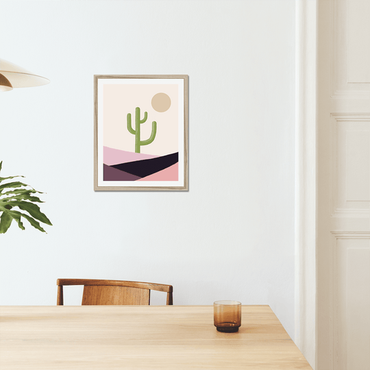 Cactus and Sun Print