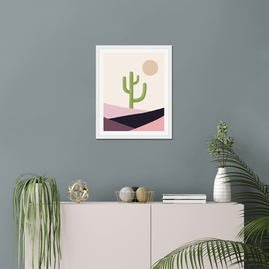 Cactus and Sun Print